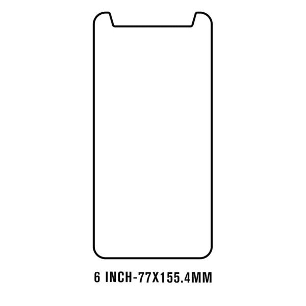 General category 6 inch-77x155.4m - Film protection écran Hydrogel