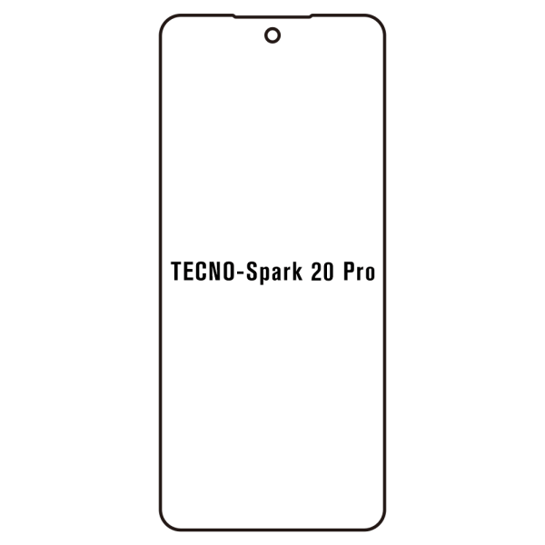 Tecno Spark 20 Pro - Film écran anti-casse Hydrogel