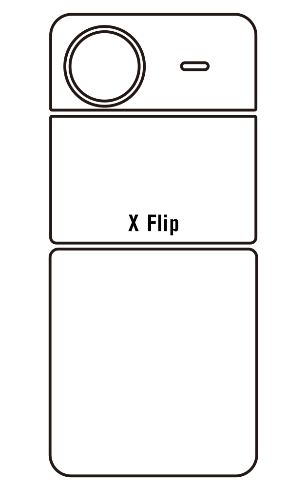 Film hydrogel Vivo X Flip