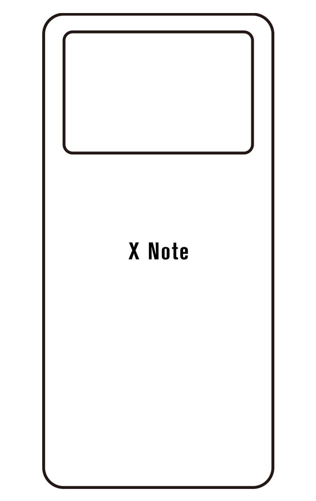Film hydrogel Vivo X Note