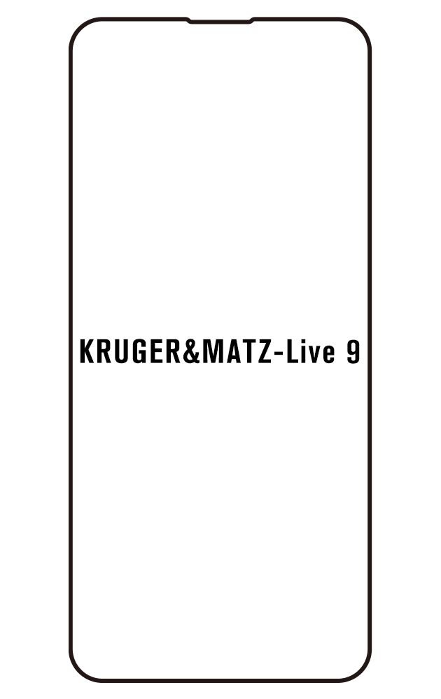 Film hydrogel Kruger&Matz Live 9