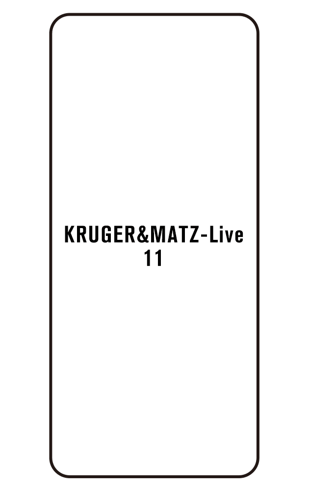 Film hydrogel Kruger&Matz Live 11