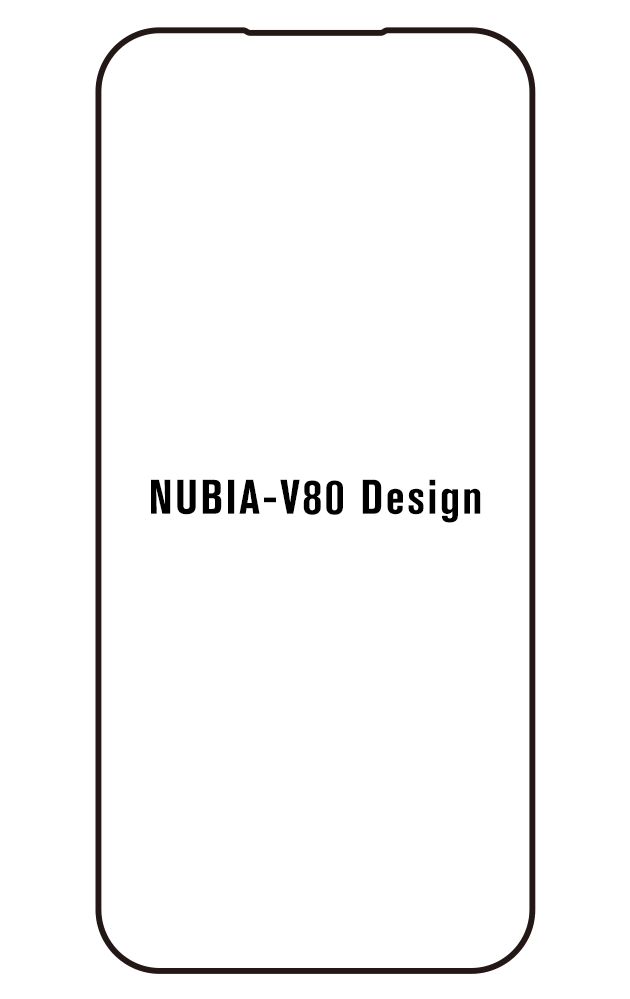 Film hydrogel Nubia V80 Design